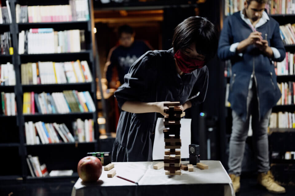 an event guest pulls a block at an advanced stage